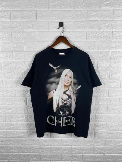 Pre-owned Band Tees X Rock T Shirt Vintage Farewell Living Proof Cher 2003 Tour T Shirt In Black