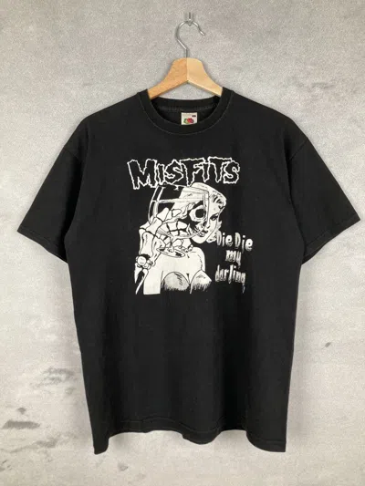 Pre-owned Band Tees Vintage Misfits Die Die My Darling Rock Band Tee Graphic In Black