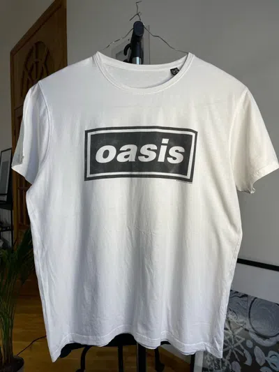 Pre-owned Band Tees X Rock T Shirt Vintage Oasis T-shirt In White