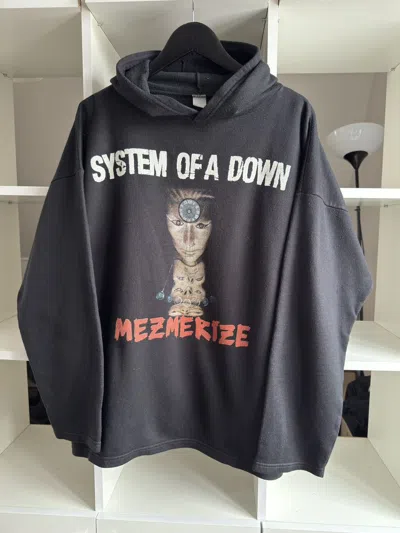 Pre-owned Band Tees X Rock T Shirt Vintage System Of A Down Mezmerize Band Hoodie In Black