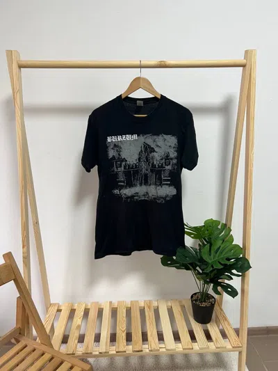 Pre-owned Band Tees X Rock T Shirt Vintage T-shirt Burzum Big Logo Lost Wisdom In Black