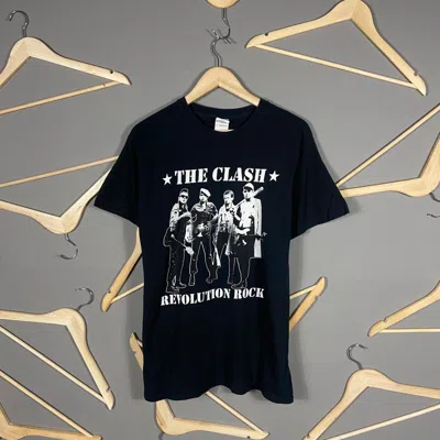 Pre-owned Band Tees X Rock T Shirt Vintage The Clash Band 00s Rock Revolution T-shirt In Black