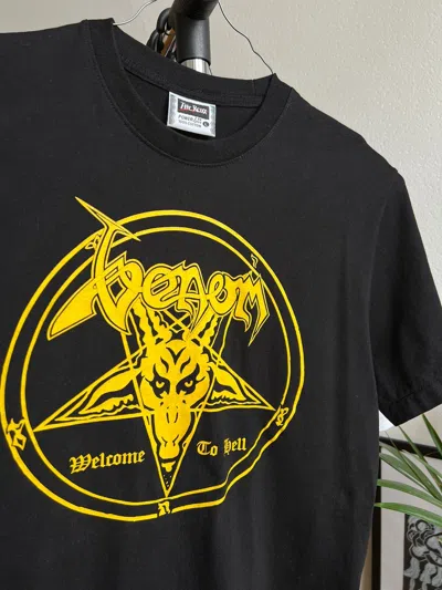Pre-owned Band Tees X Rock T Shirt Vintage Y2k Venom Satans Child Tee Shirt Jersey In Black