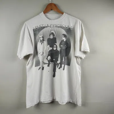 Pre-owned Band Tees X Rock Tees 90's The Velvet Underground In White