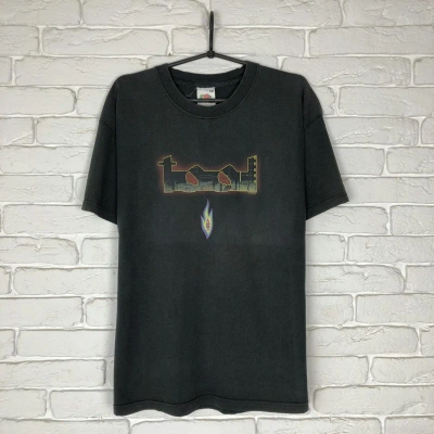 Pre-owned Band Tees X Rock Tees Tool 2002 Vintage Tee T Shirt In Faded Black
