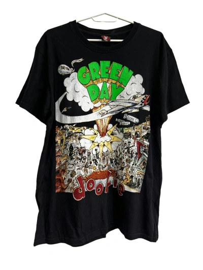 Pre-owned Band Tees X Rock Tees Vintage Green Day Dookie T-shirt In Black