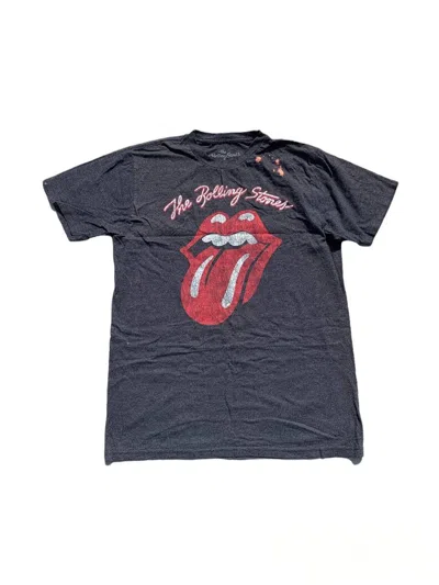 Pre-owned Band Tees X The Rolling Stones Rolling Stones Graphic Tshirt In Black