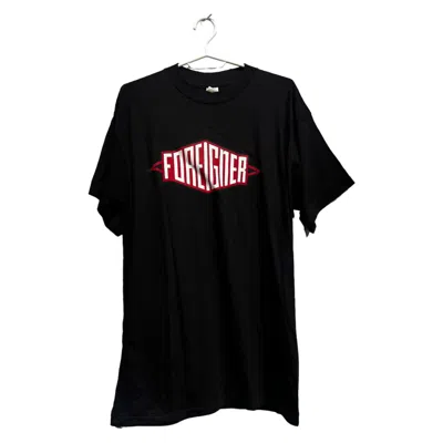 Pre-owned Band Tees X Tour Tee 1991 Vintage Foreigner Band T Shirt Tour World Size Large In Black