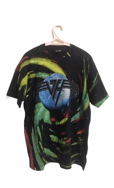 Pre-owned Band Tees X Tour Tee Vintage Van Halen Tour All Over Print In Multicolor