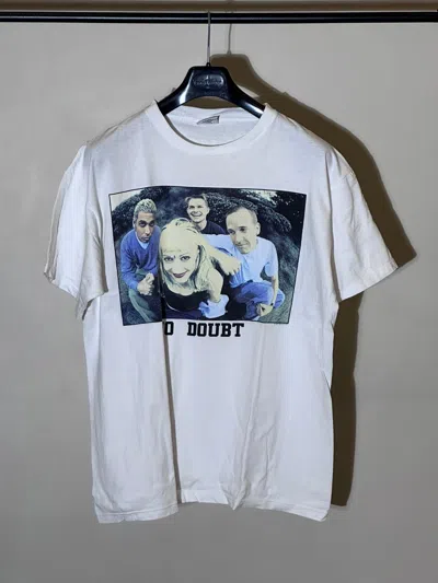 Pre-owned Band Tees X Vintage 1997 No Doubt Tragic Kingdom Tour T-shirt In White