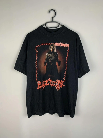 Pre-owned Band Tees X Vintage 2005 Tour Alice Cooper Dirty Diamonds Tee Tshirt In Black Red White