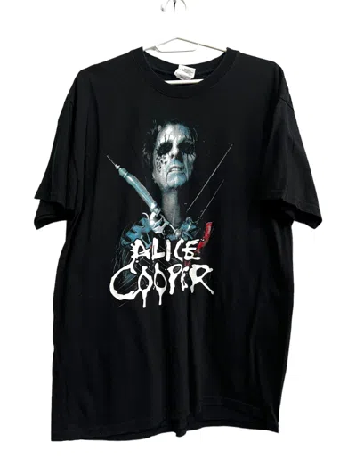 Pre-owned Band Tees X Vintage 2009 Alice Cooper Vintage T Shirt Size L In Black