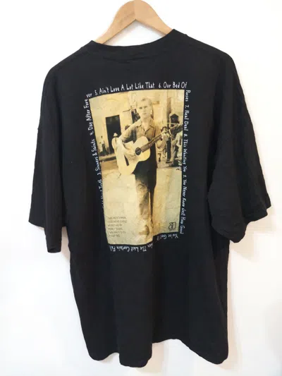 Pre-owned Band Tees X Vintage 90's George Jones"cold Hard Truth" T Shirt In Black