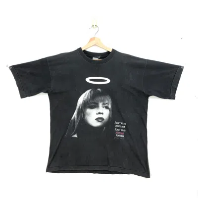 Pre-owned Band Tees X Vintage 90's Sonic Youth T-shirt Disappearer Traci Lords Black Tee In Multicolor