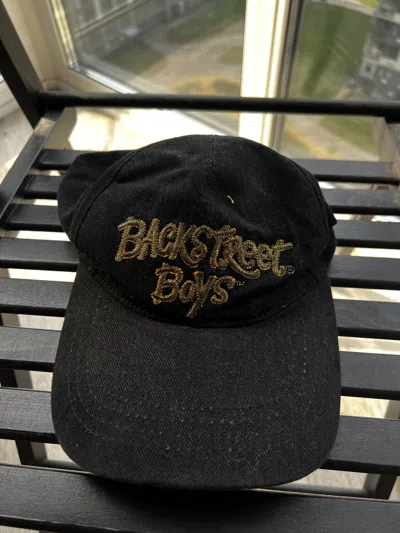 Pre-owned Band Tees X Vintage Back Street Boys Vintage Cap 90's I Am In Black