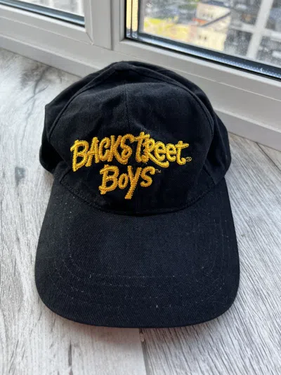 Pre-owned Band Tees X Vintage Back Street Boys Vintage Cap 90's I Am In Black