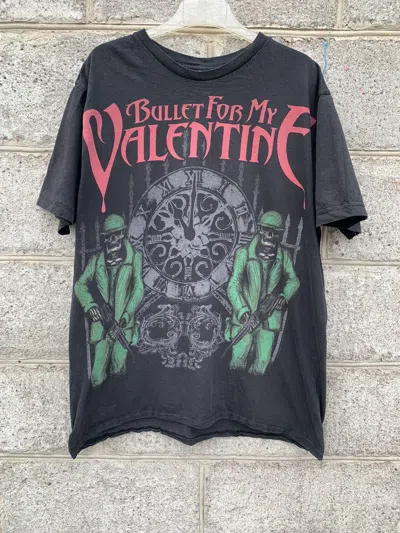 Pre-owned Band Tees X Vintage Bullet For My Valentine Black T Shirt Y2k