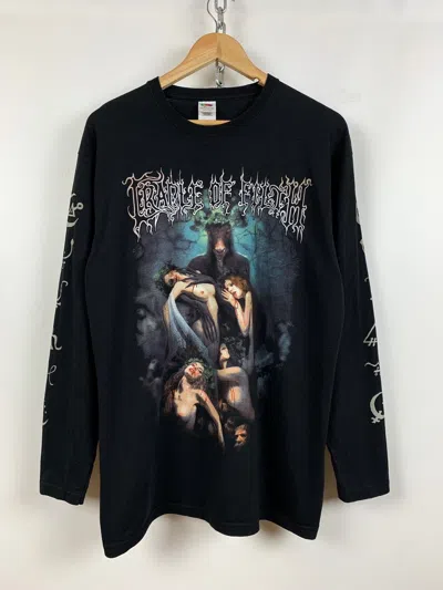 Pre-owned Band Tees X Vintage Cradle Of Filth Hammer Of The Witches Long Sleeve In Black