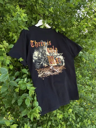 Pre-owned Band Tees X Vintage Deeavchery T Shirt Metal 90's Band Y2k In Black
