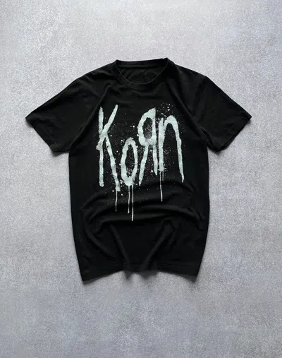 Pre-owned Band Tees X Vintage Korn Still A Freak Boxy Black T-shirt Y2k L