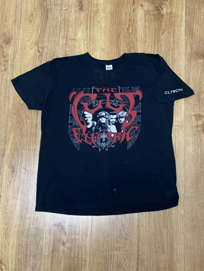 Pre-owned Band Tees X Vintage The Cult Post Punk Band Electric Album Shirt In Black