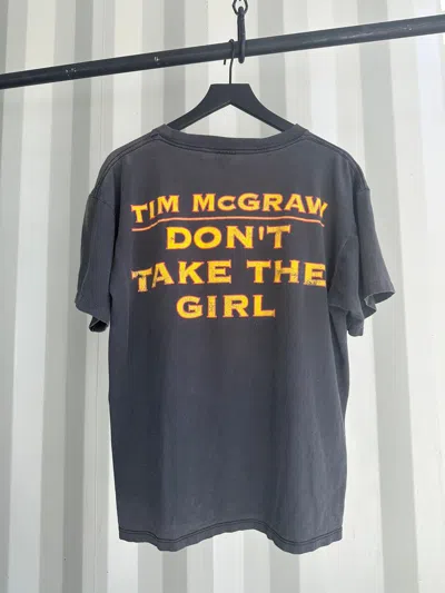 Pre-owned Band Tees X Vintage Tim Mcgraw Don't Take The Girl Tee In Black