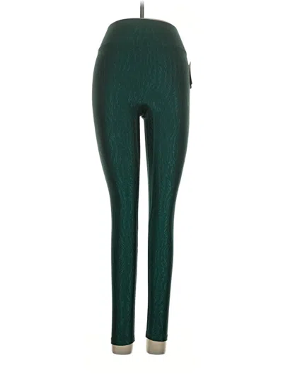 Pre-owned Bandier Active Pants In Green