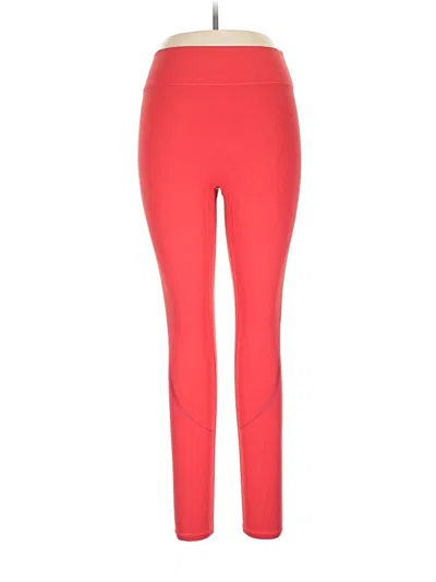 Pre-owned Bandier Active Pants In Red