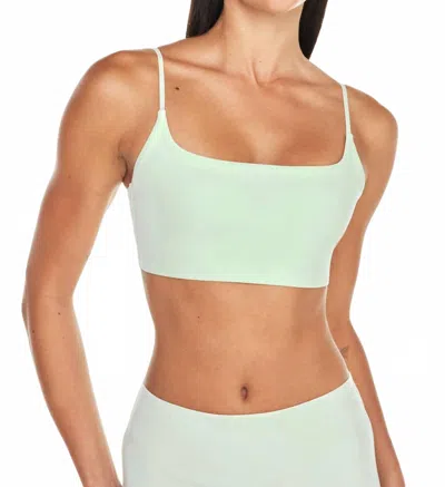 Bandier Bella Bonded Sports Bra In Aqua Glass In Blue