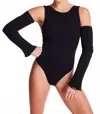 Bandier Calla Cutout Bodysuit In Black In Black
