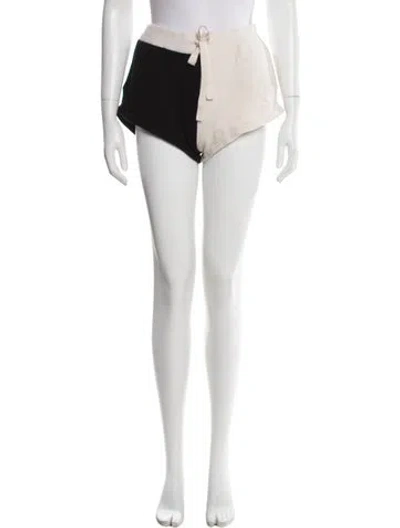 Pre-owned Bandier Cashmere Mini Shorts In White