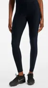 Bandier Center Stage Pro Fleece Legging In Black In Black