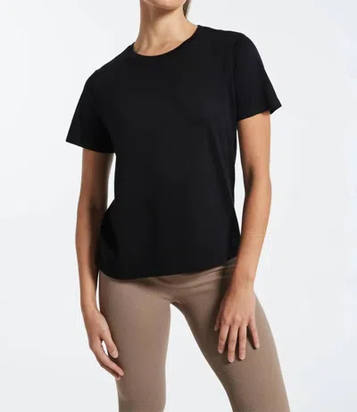 Bandier Cooper Classic Cotton Modal Tee In Black
