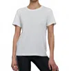 Bandier Cooper Classic Cotton Modal Tee In White In White