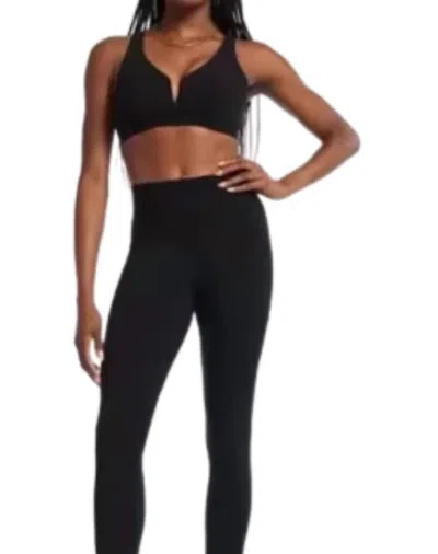 Bandier Deep V-neck Bra In Black