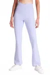 Bandier Luna Wrap Flare Leggings In Baby Lavender In Multi