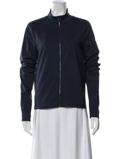 Pre-owned Bandier Nylon Performance Jacket In Blue