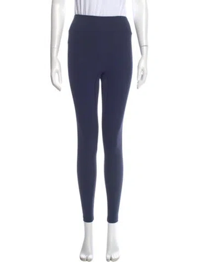 Pre-owned Bandier Nylon Skinny Leg Pants In Blue