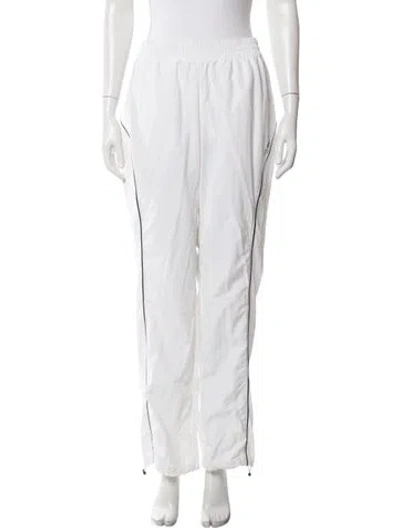 Pre-owned Bandier Nylon Sweatpants In White