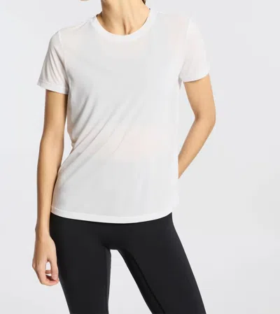 Bandier Pro Featherweight 2.0 Short Sleeve Top In White