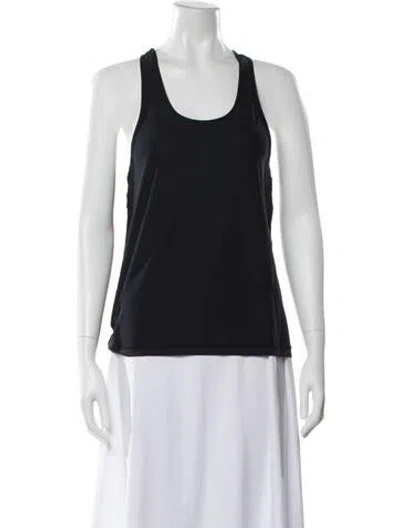 Pre-owned Bandier Scoop Neck Sleeveless Top In Blue