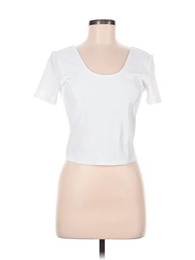 Pre-owned Bandier Short Sleeve T-shirt In White