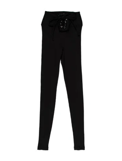 Pre-owned Bandier Skinny Leg Pants In Black