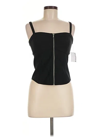 Pre-owned Bandier Sleeveless Top Black Strapless Neckline Tops