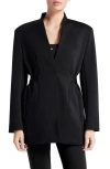 Bandier Sport Logo Blazer In Black