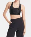 Bandier Sport Logo Bra In Black In Black
