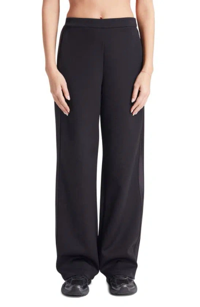 Bandier Sport Logo Wide Leg Pants In Black