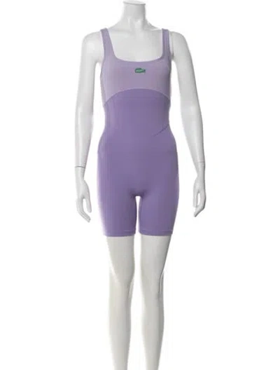 Pre-owned Bandier Square Neckline Jumpsuit In Purple