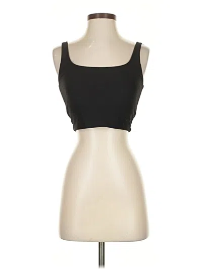 Pre-owned Bandier Tank Top Black Strapless Neckline Tops