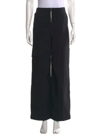 Pre-owned Bandier Wide Leg Pants In Black
